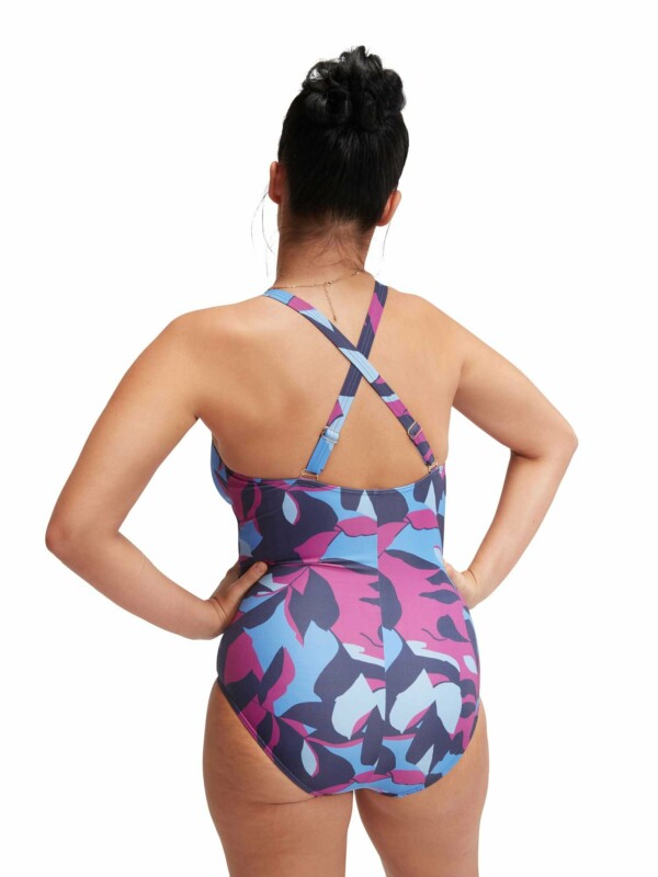 Цял бански Speedo printed flower shaping