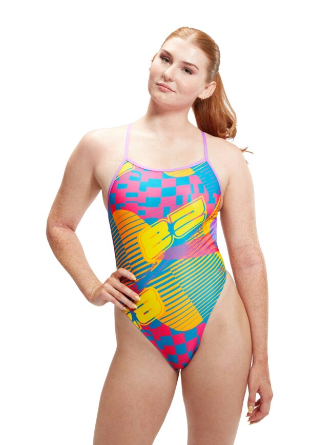 Цял бански за жени Speedo allover digi vbck