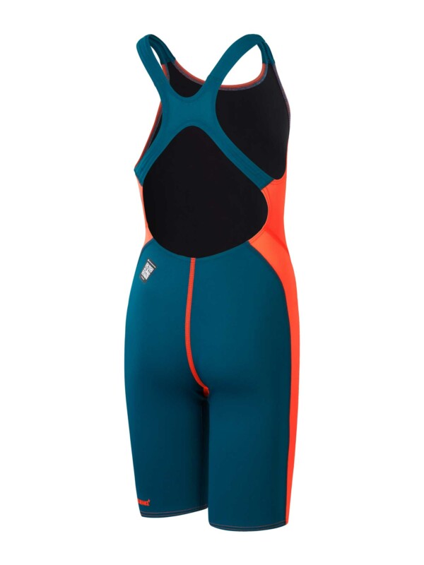 Цял бански за деца Speedo ENDURANCE+ max openback blue / orange